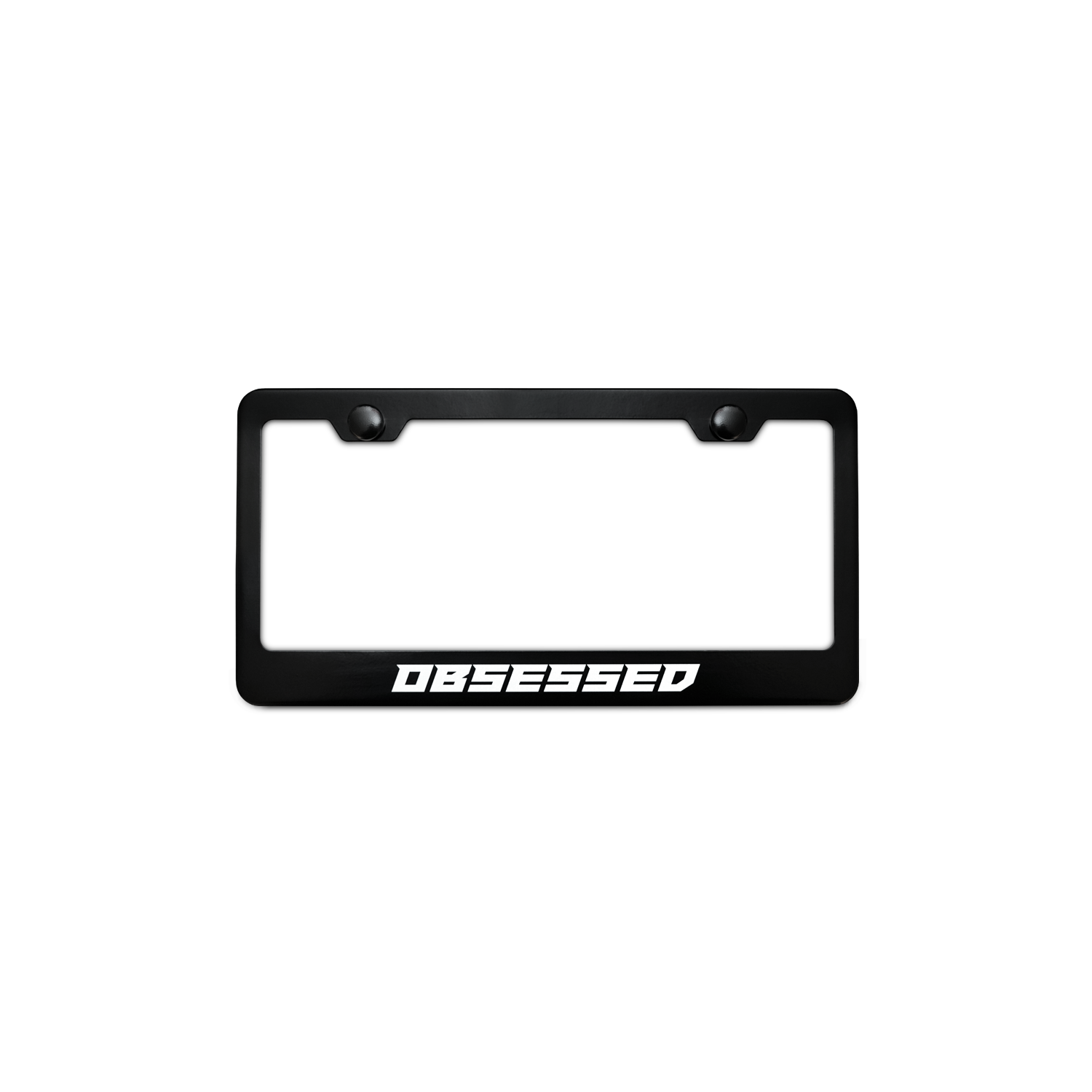 Metal License Plate Frame - Obsessed