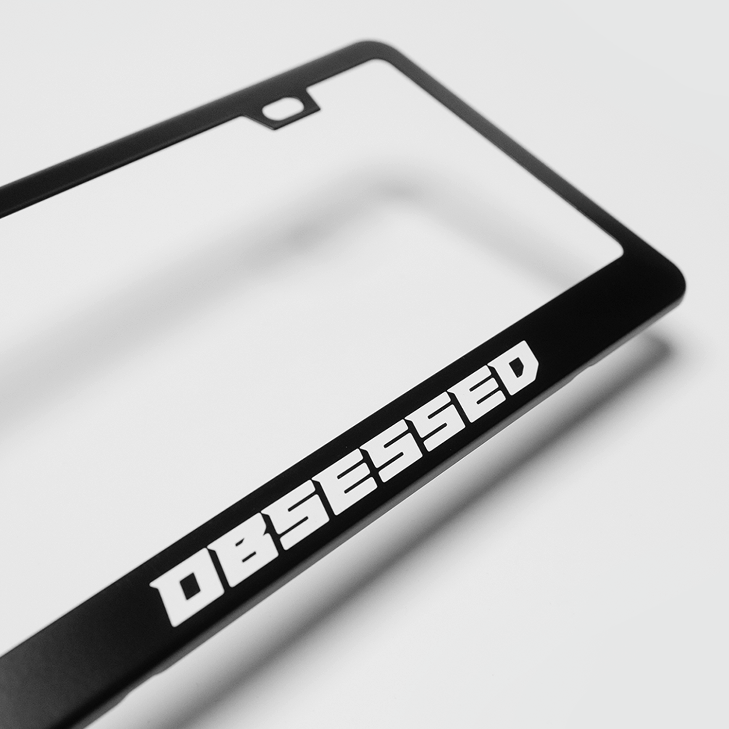 Metal License Plate Frame - Obsessed